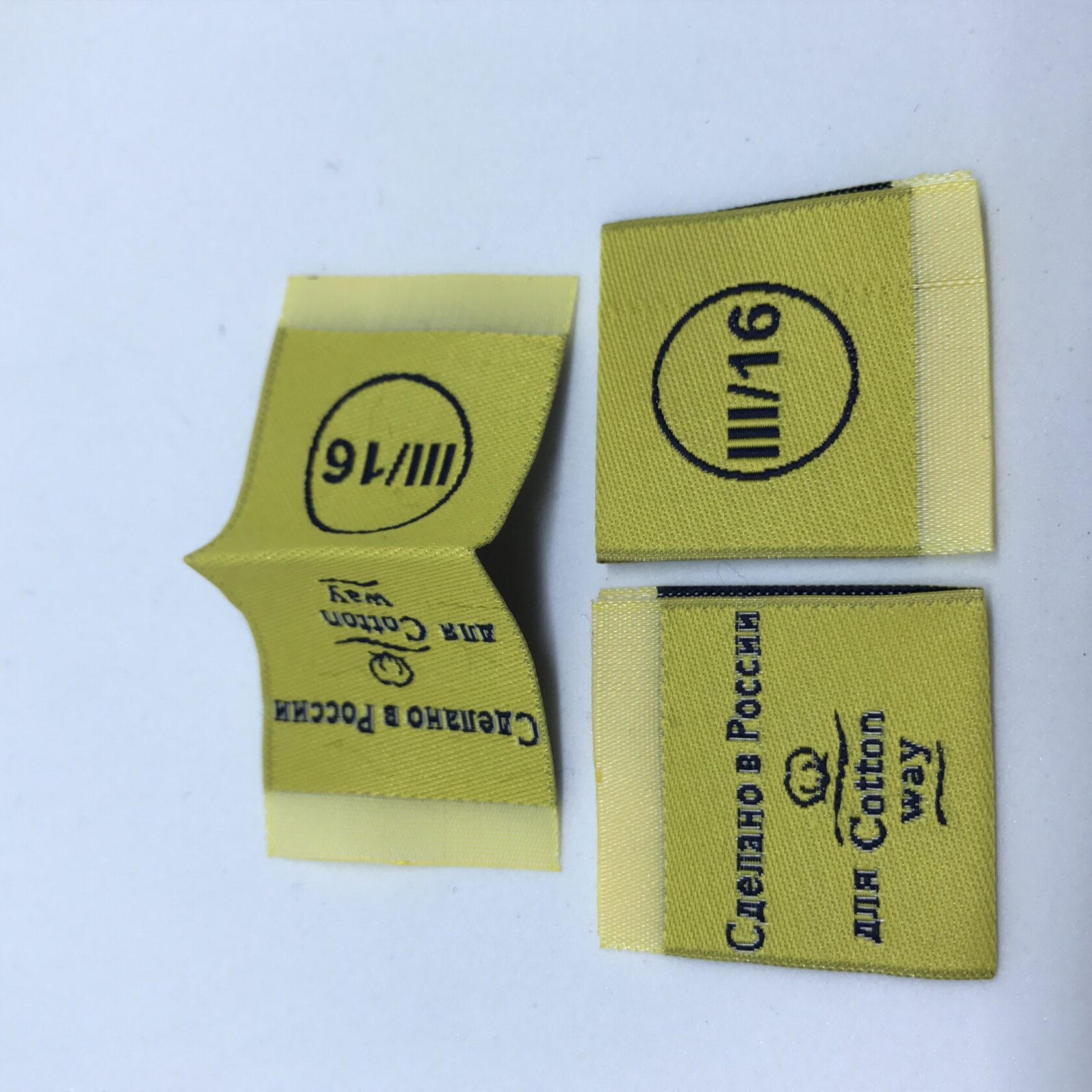 Флажки и ярлыки с перегибом