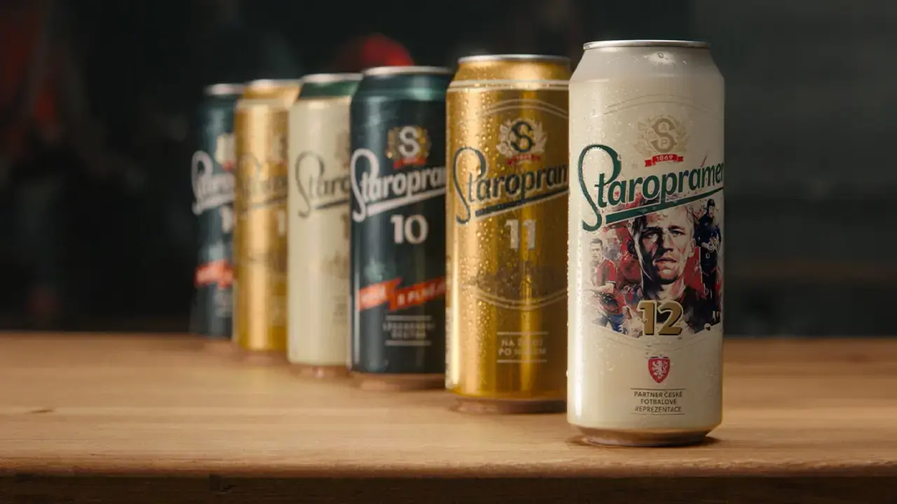 Обновленная линейка пива Staropramen: банки 10°, 11° и 12° — чешский лагер с чистым брожением и современным дизайном
