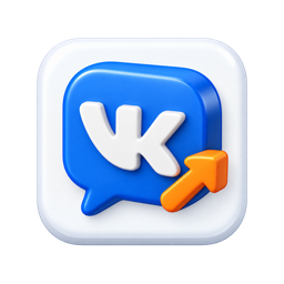 3D-иконка курса по продвижению ВКонтакте