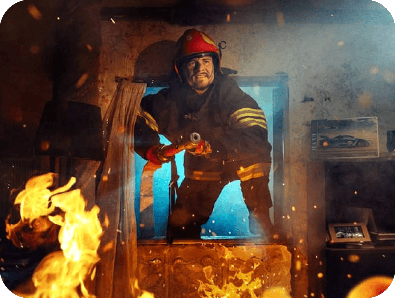 Пожар в деревне