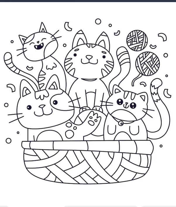 Как нарисовать котиков