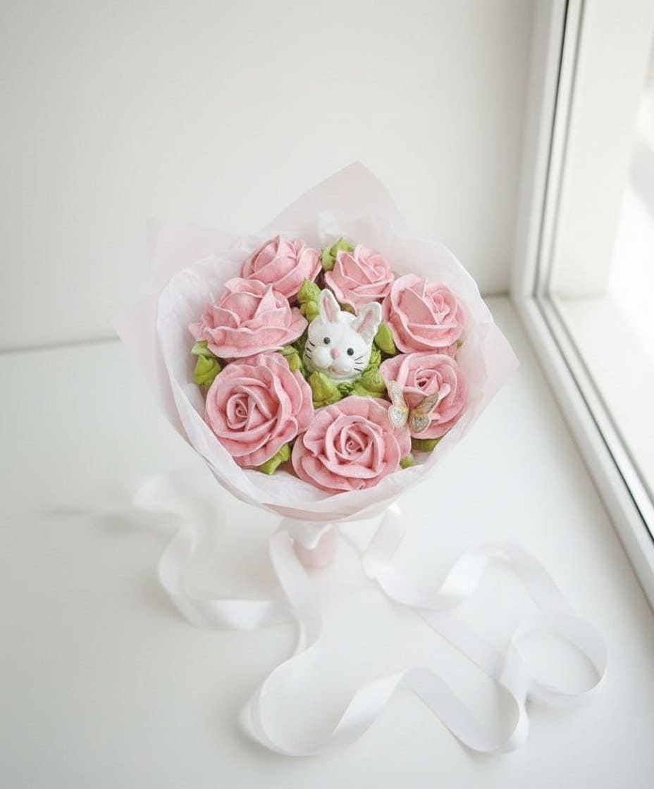 Детский букетик из зефира 1