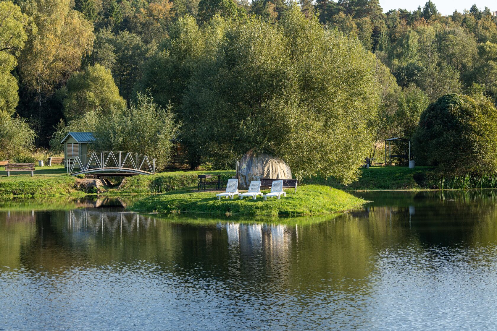 Ок-река, база отдыха