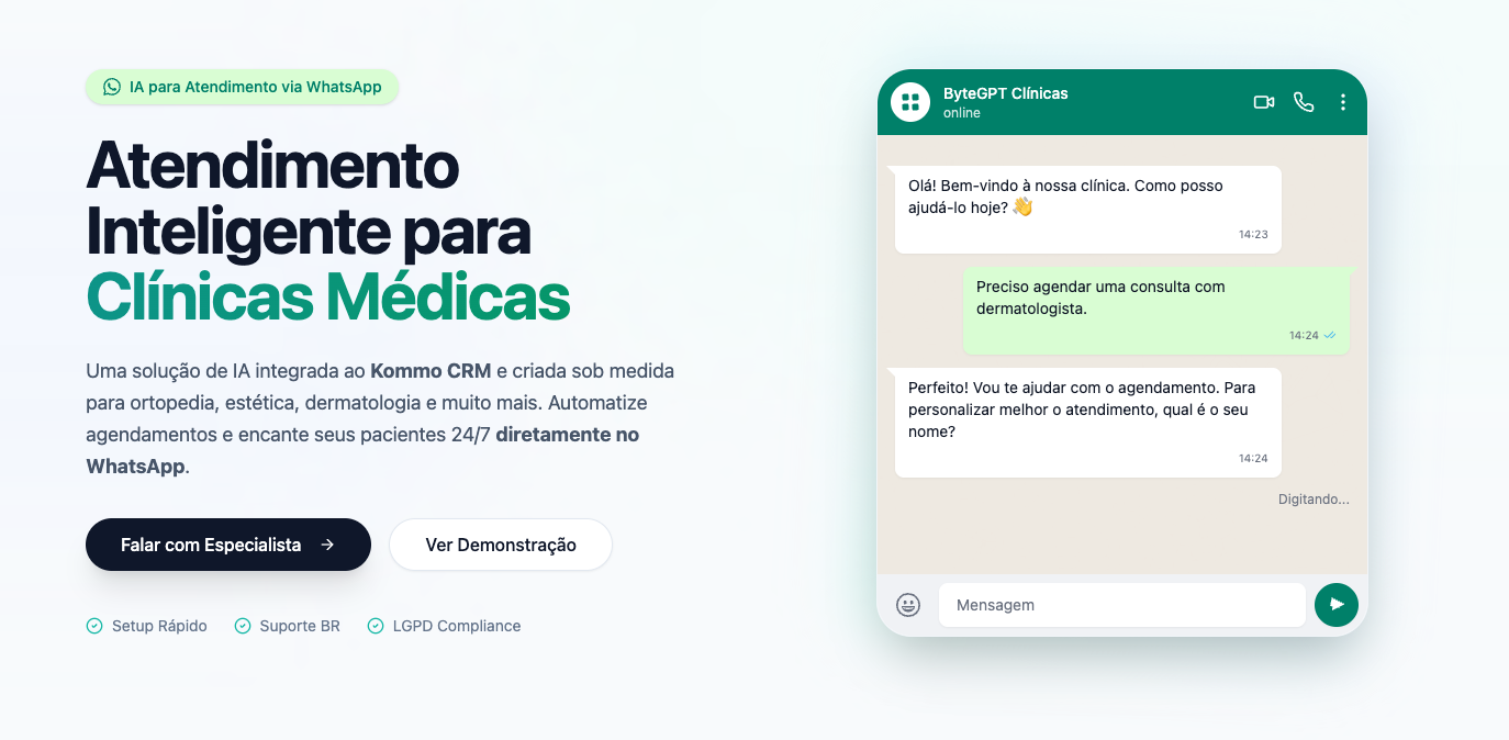 Image demonstrating intelligent customer service for medical clinics.