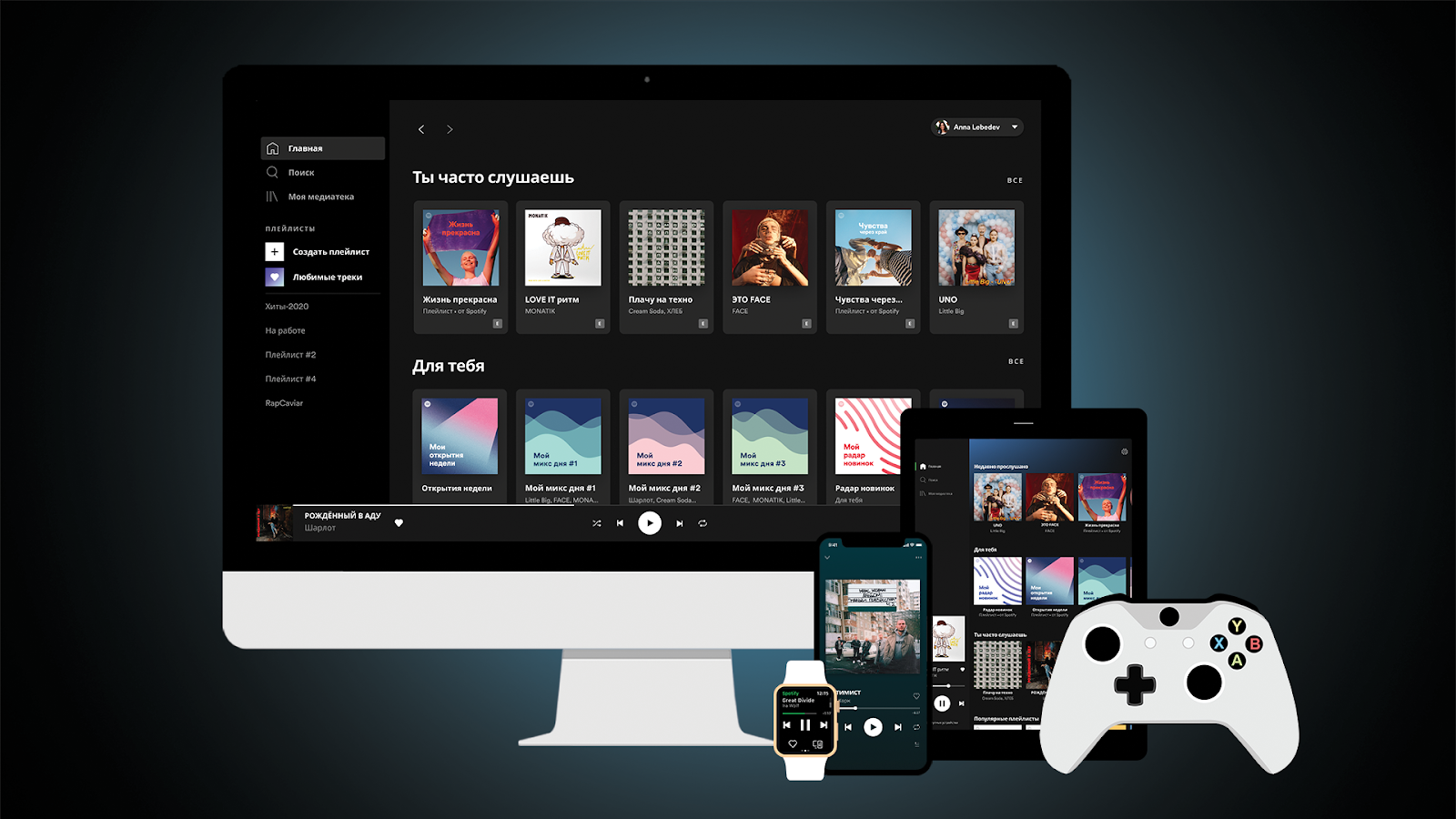 Баннер Spotify