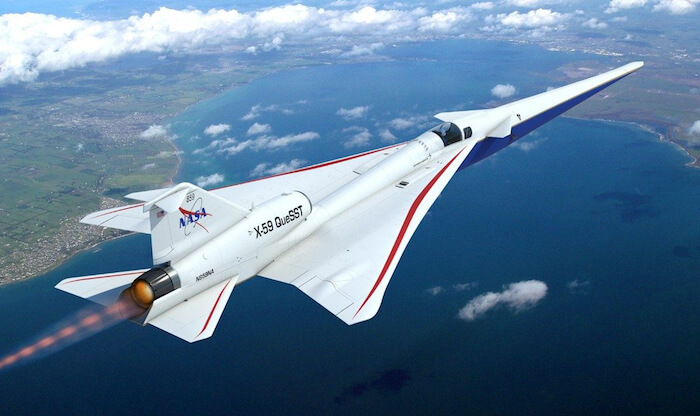 Тихий сверхзвуковой самолет X-59 Quesst Quiet Supersonic Technology
