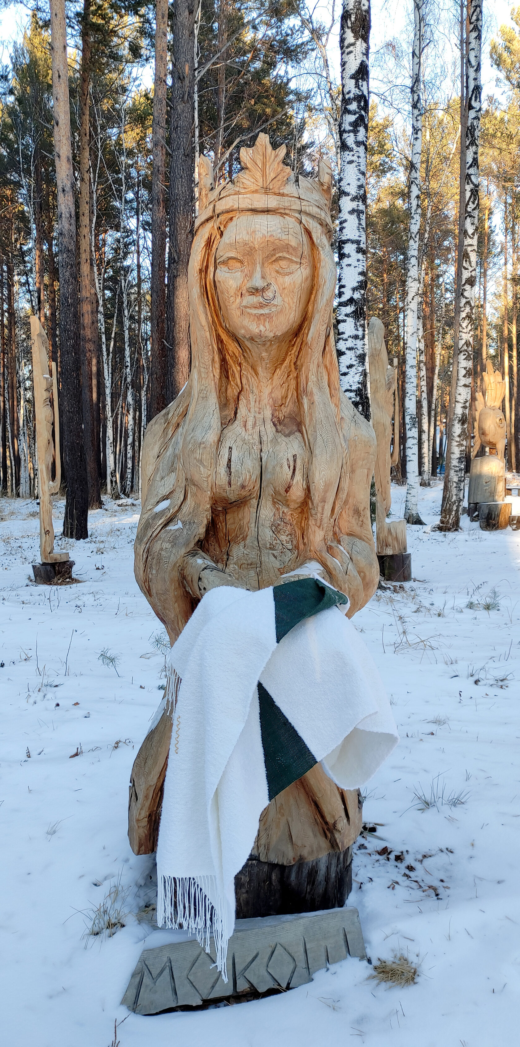 Палантин ручного ткачества с берегов Байкала