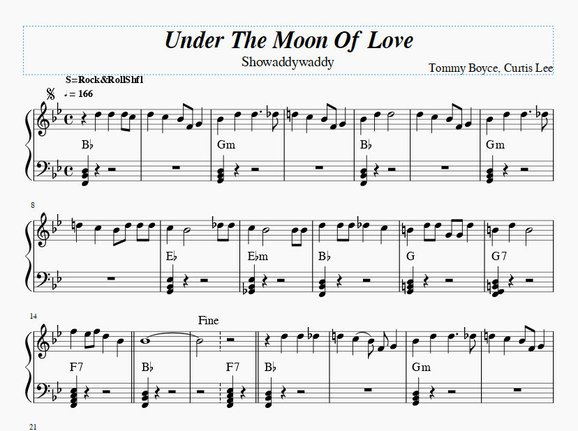 Under The Moon Of Love