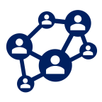 icon of different connected people