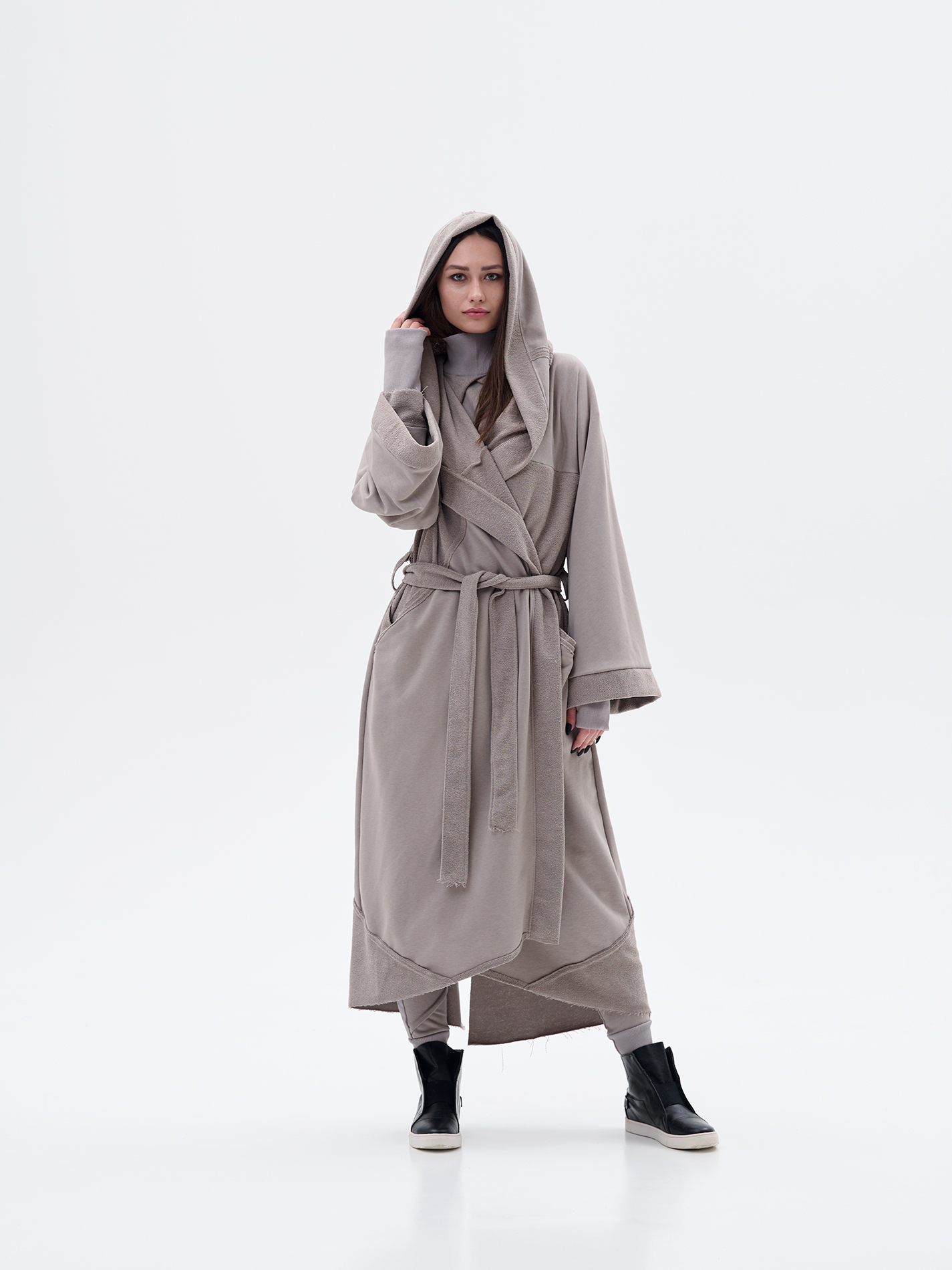 Хан- халат пепел - Пепел - один размер