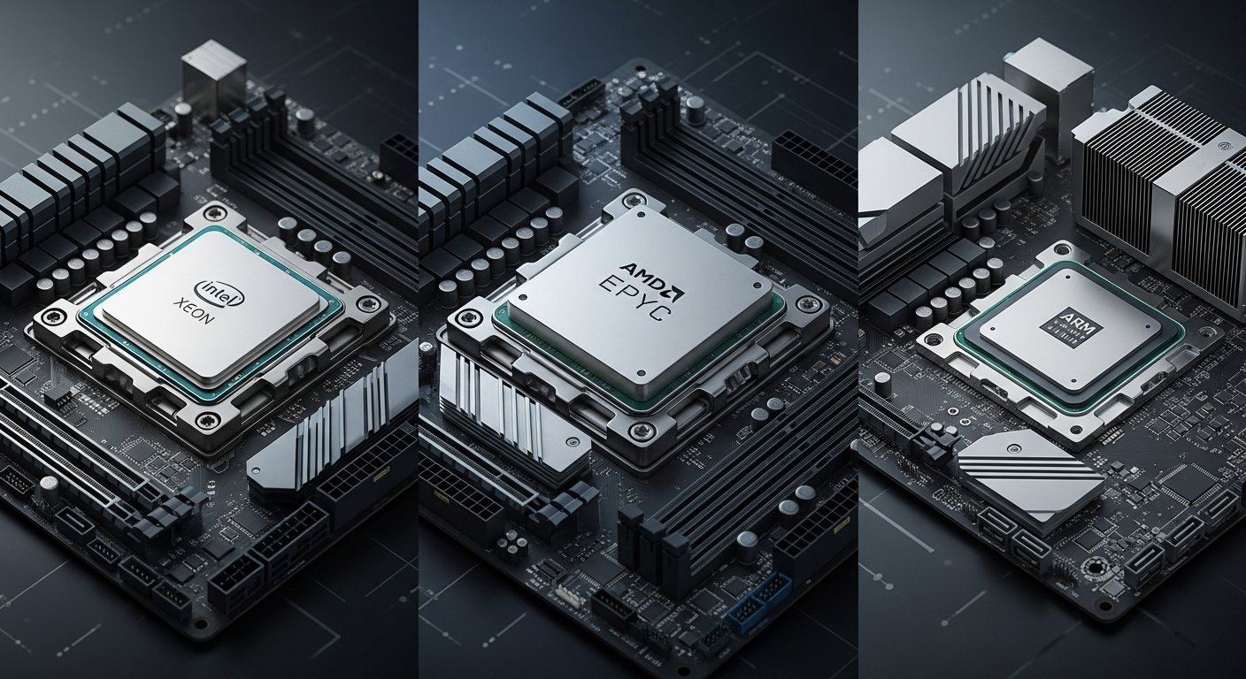 Три основные процессорные платформы для серверов: CPU с характеристиками производительности