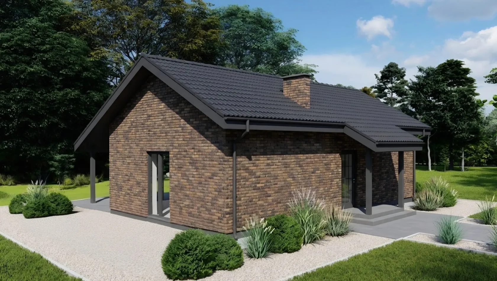 Индивидуальный одноэтажный дом 71 м²: изображение 4