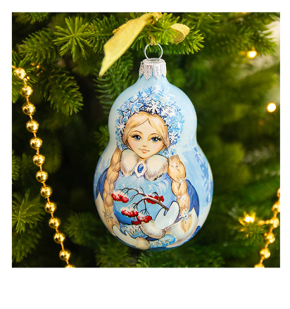 Формовая ирушка ручной работы из стекла "Тульская сказка"