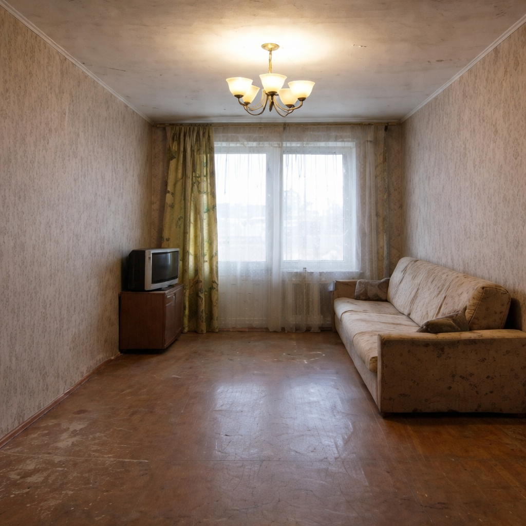 Гостиная до ремонта
