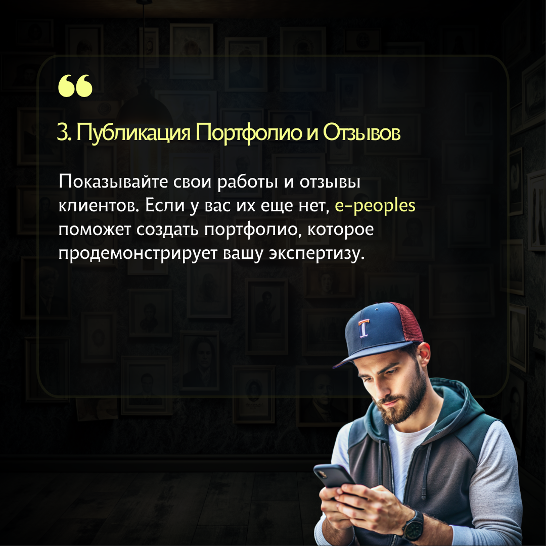 Создайте собственное портфолио в компании e-peoples.ru 