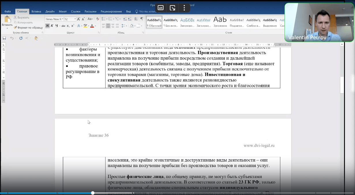 видеоразбор эссе на тему "Правовые формы предпринимательской деятельности"