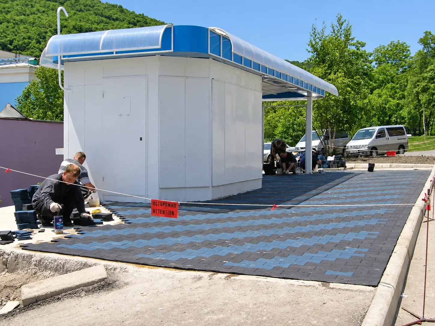 резиновая брусчатка