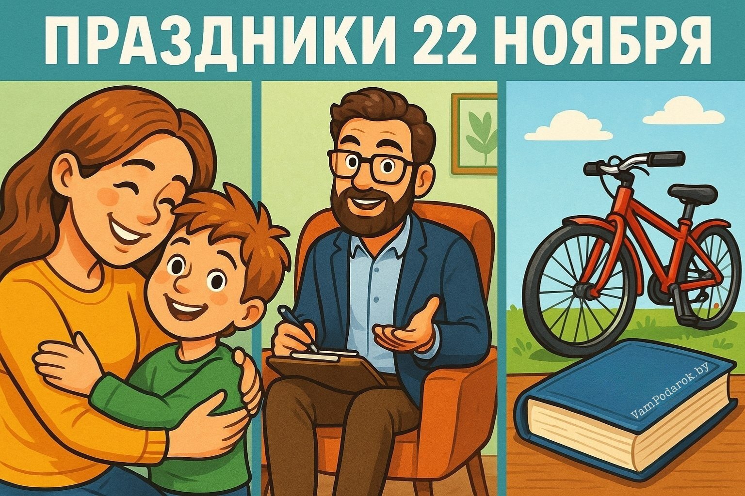 Праздники 22 ноября 2025 года – открытки и картинки