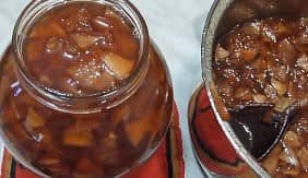 Приготовление янтарного яблочного варенья дольками на зиму: шаг 9