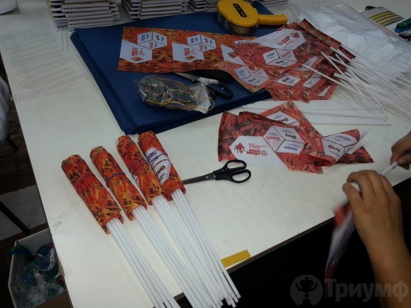 Печать на флагах