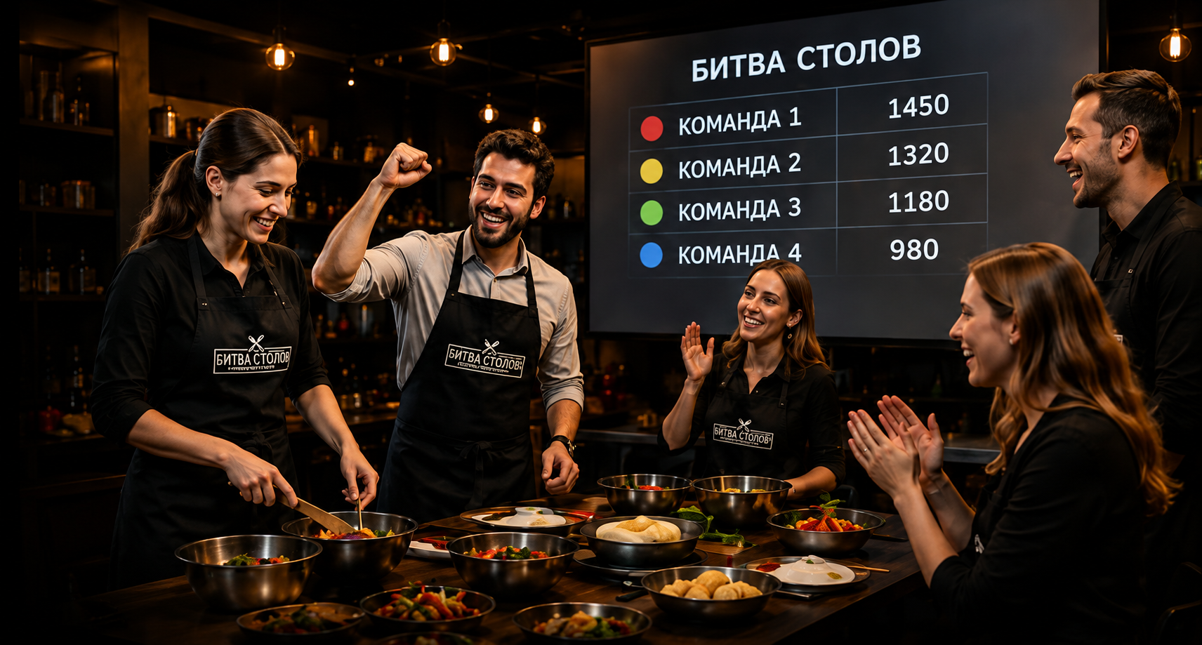 Командный кулинарный мастер-класс Битва столов