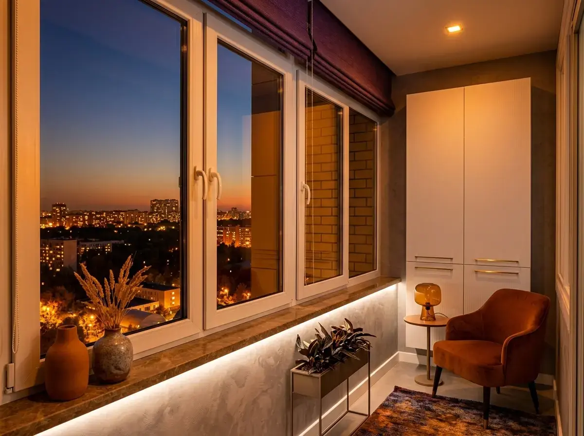 Теплое ПВХ остекление