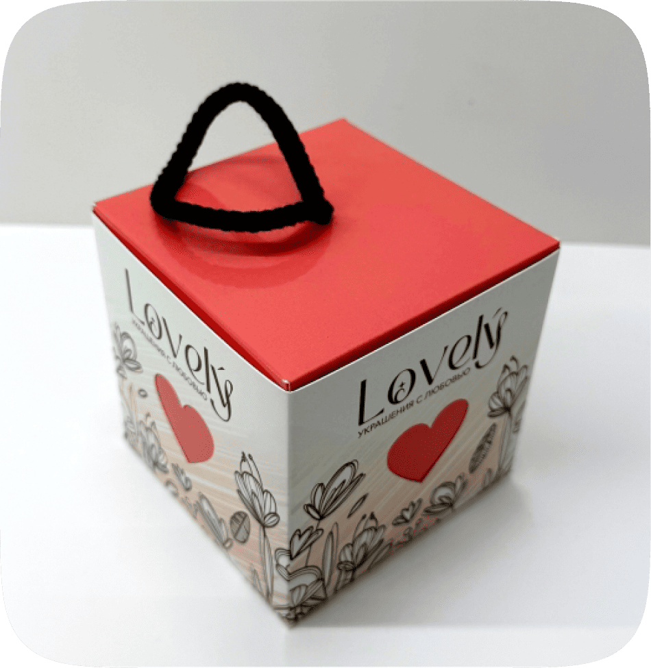 Коробка с прорезными элементами и интересным открытием