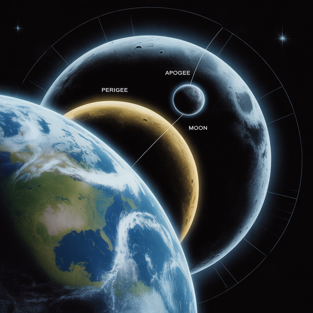 Апогей и перигей лунной орбиты