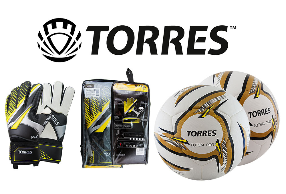 Новый футбольный мяч FUTSAL PRO и перчатки вратаря TORRES PRO