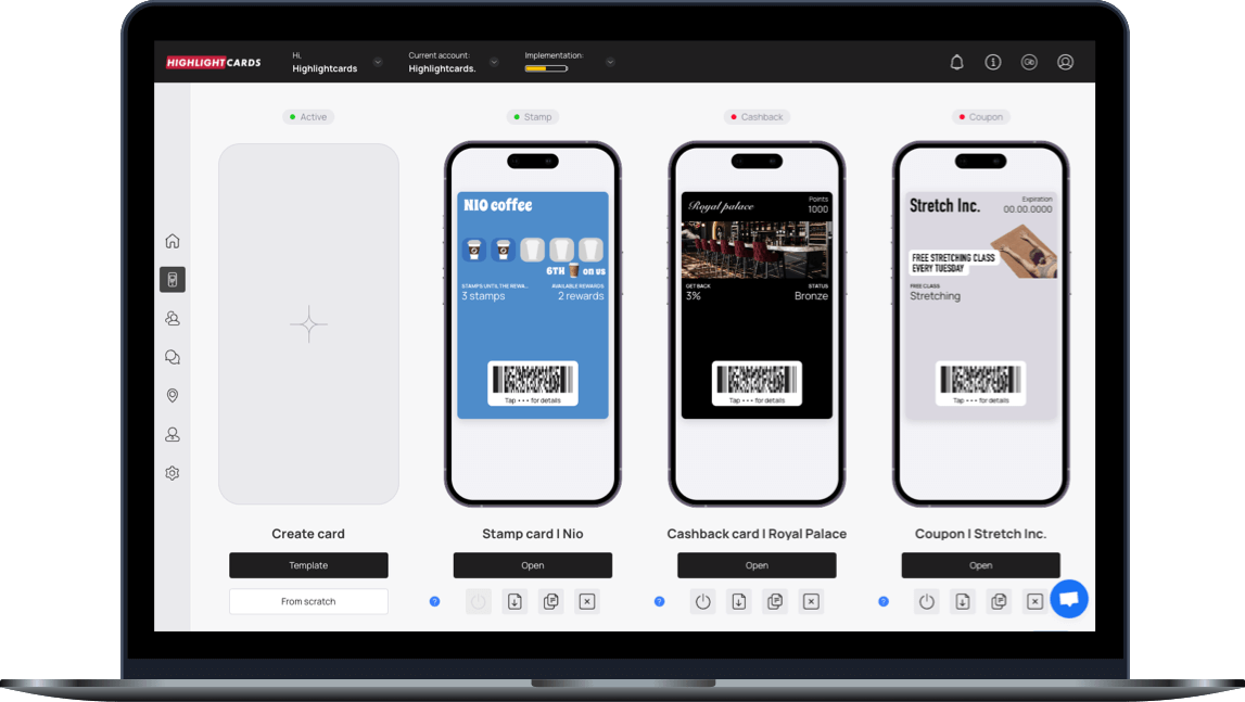 Customer management dashboard preview