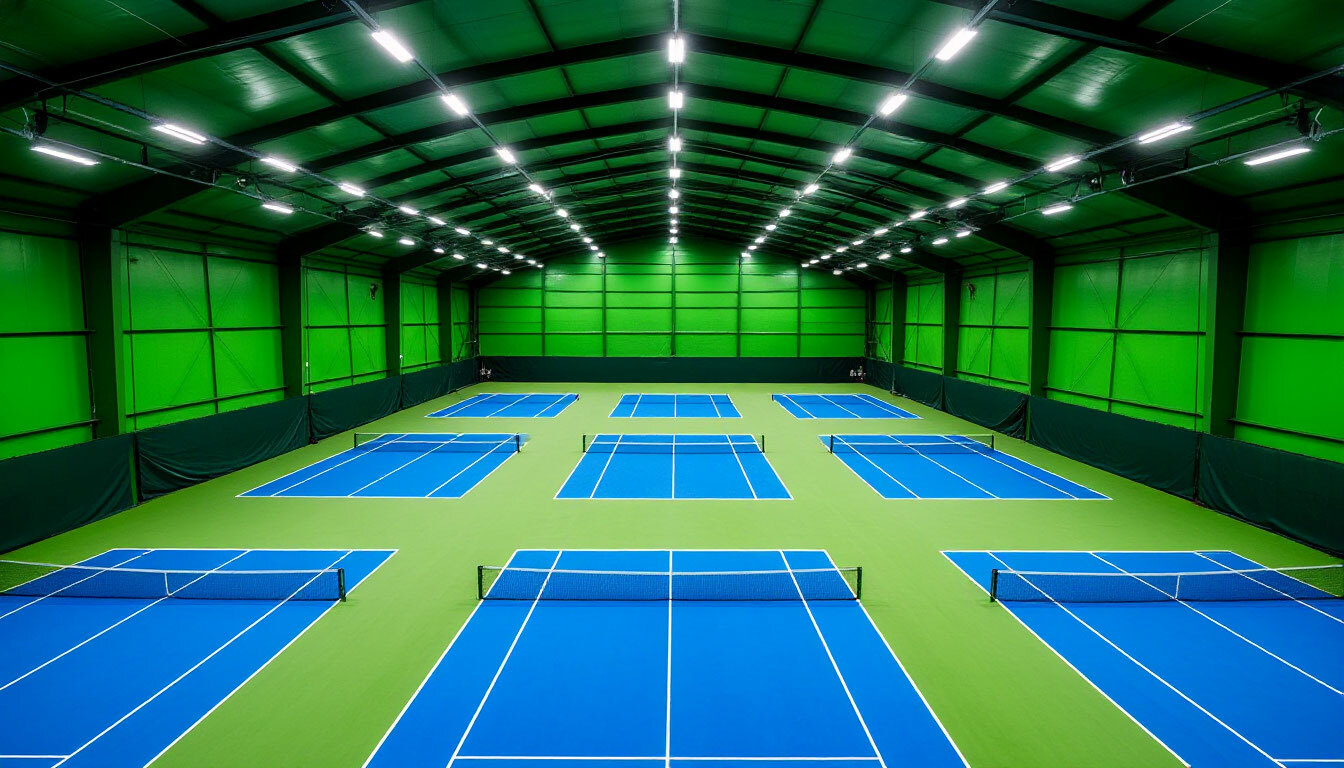 Крытый корт для большого тенниса