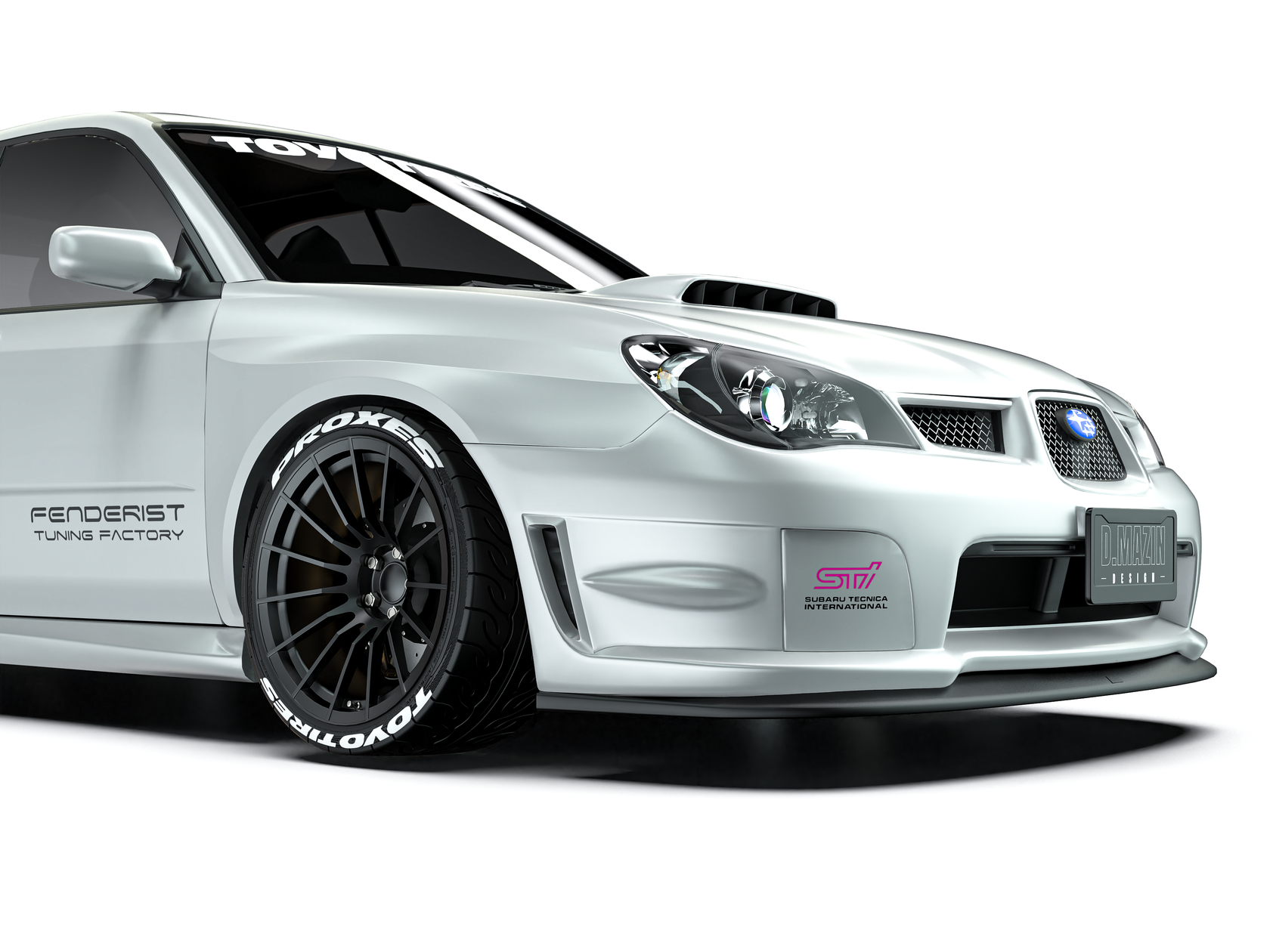 FENDERIST SPEC S Rear Fender Flares Set for STI front / WIDE BODY KIT ...