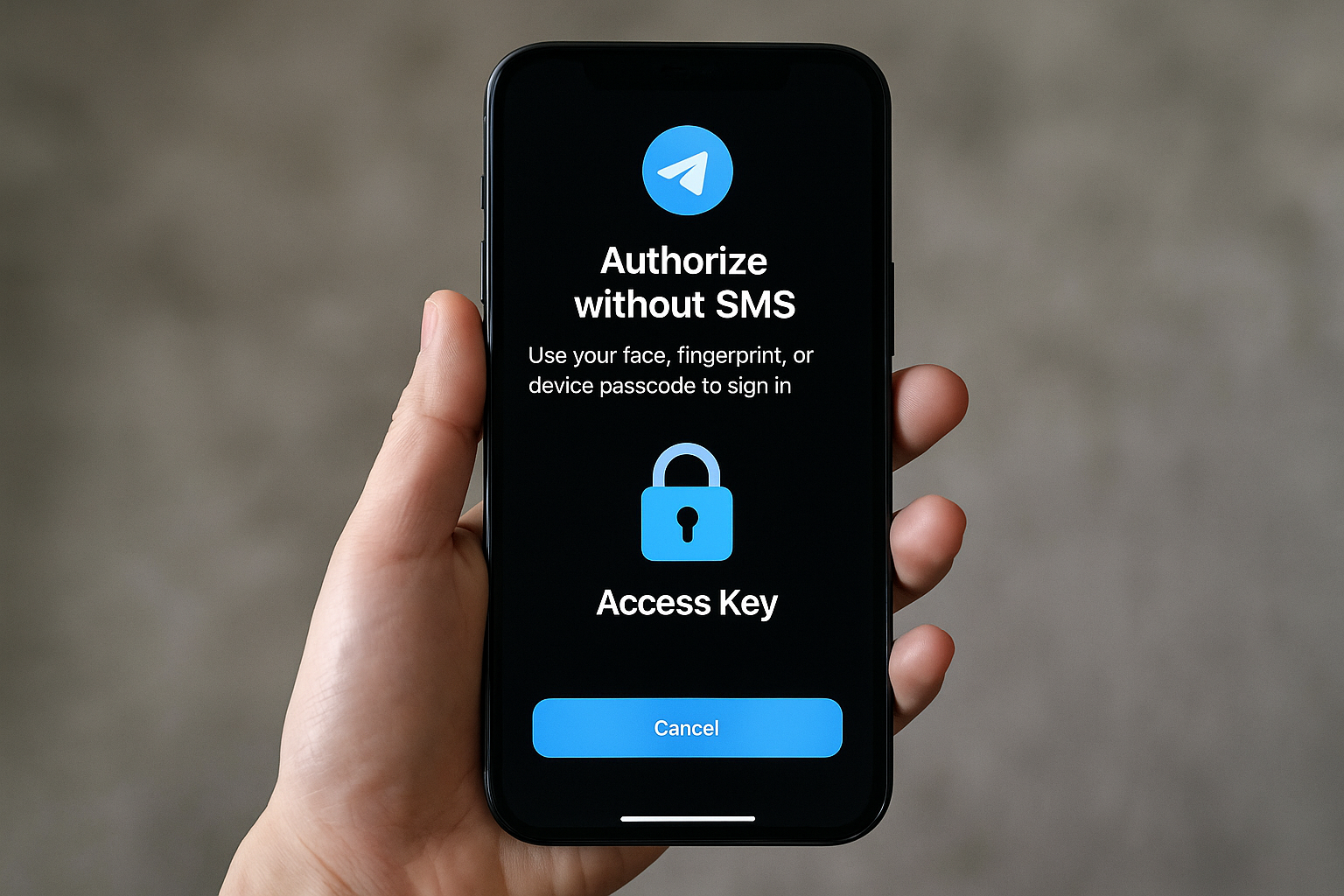 Telegram запустил вход без СМС через Passkey