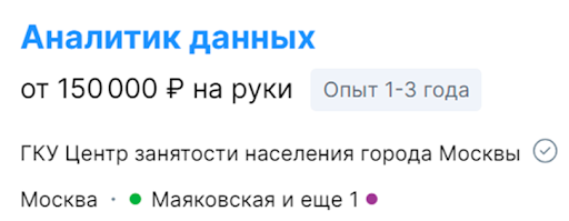 Этапы карьеры