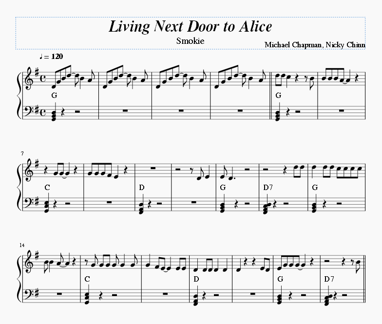 Living Next Door to Alice