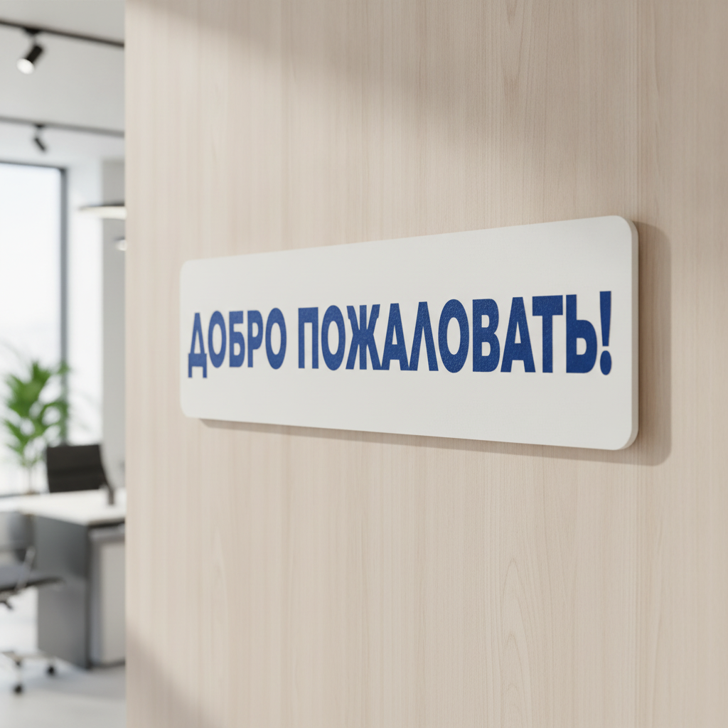 Знаки из ПВХ