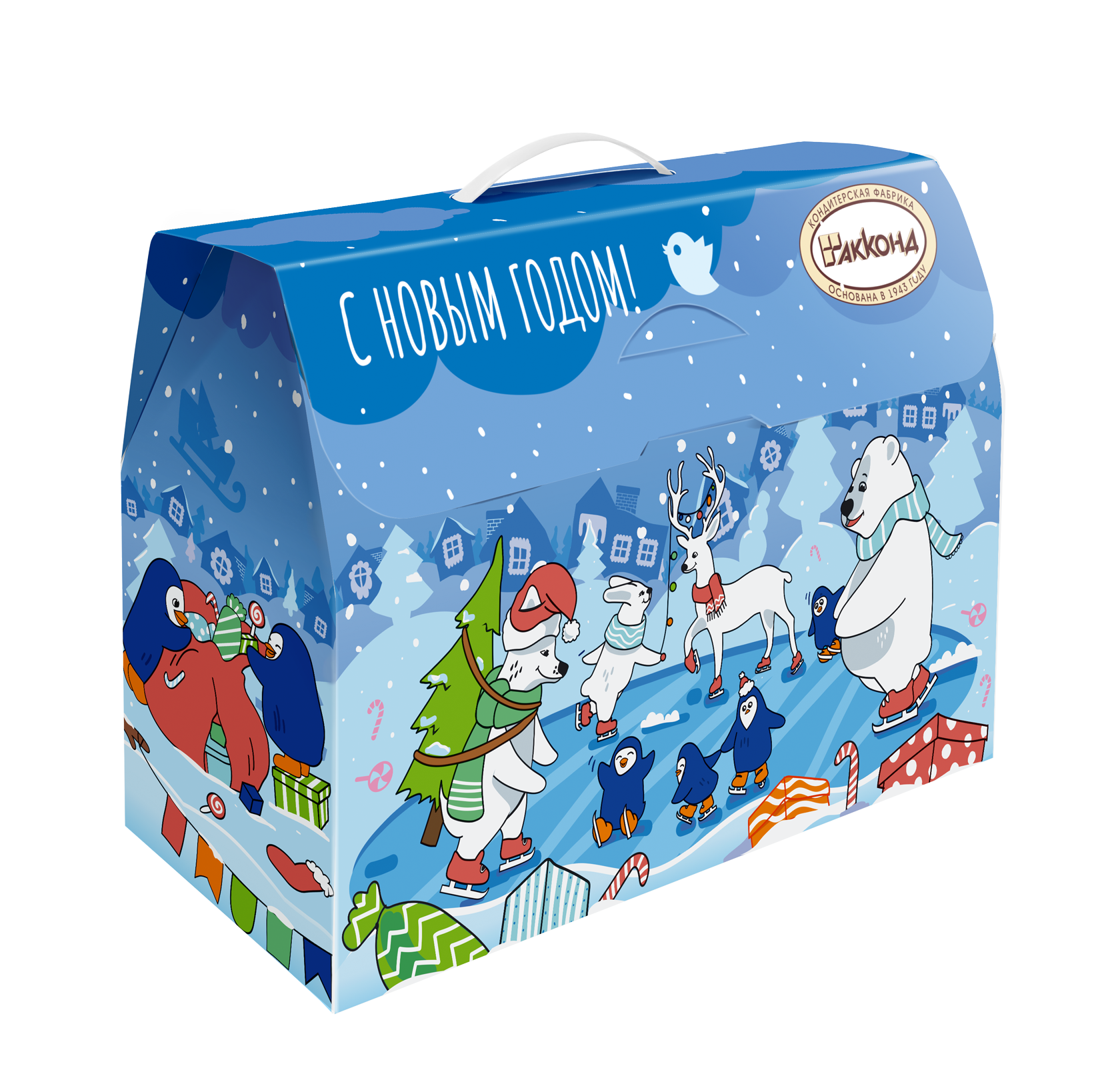 новогодняя упаковка подарков от АО АККОНД