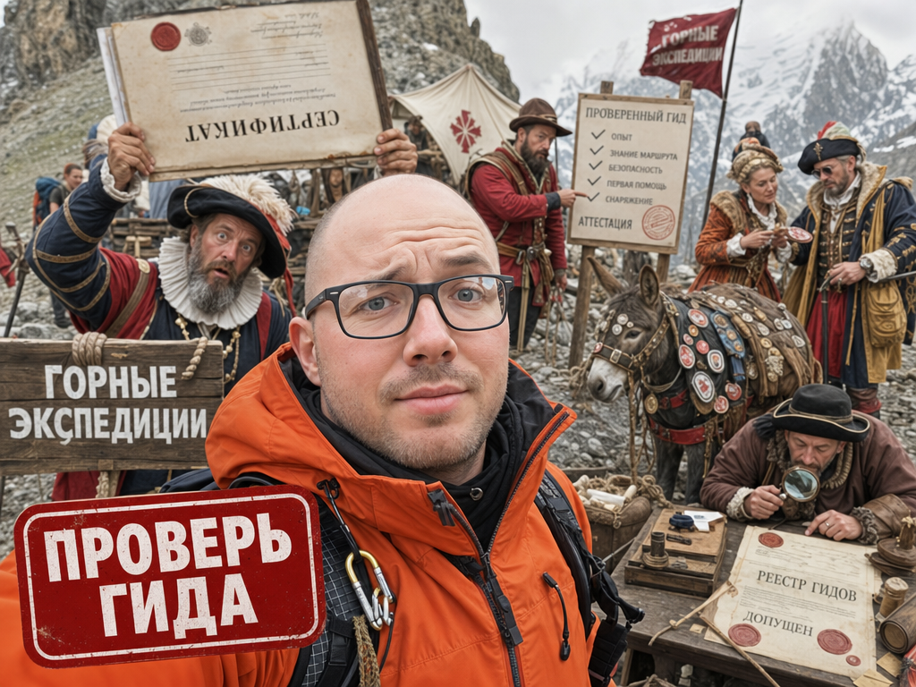 Выбор коммерческого похода и проверка аттестации инструктора