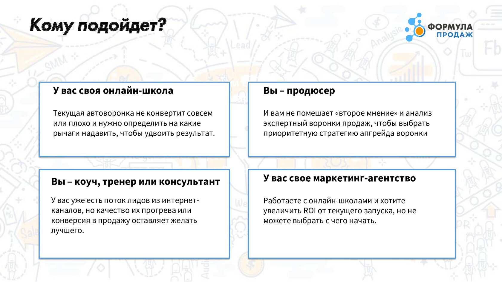 Ревизия воронки продаж от Маркетинг-Детективов