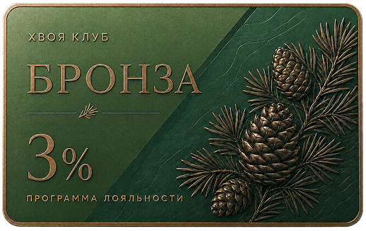 Карта программы лояльности Бронза — скидка 3%