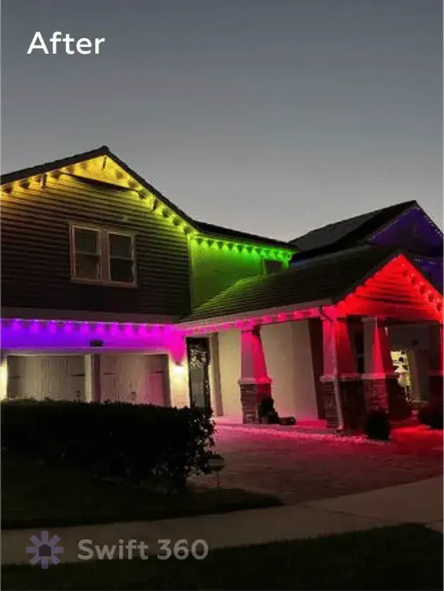 Swift360 - Handyman Orlando - Result job - Holiday Lights Installation