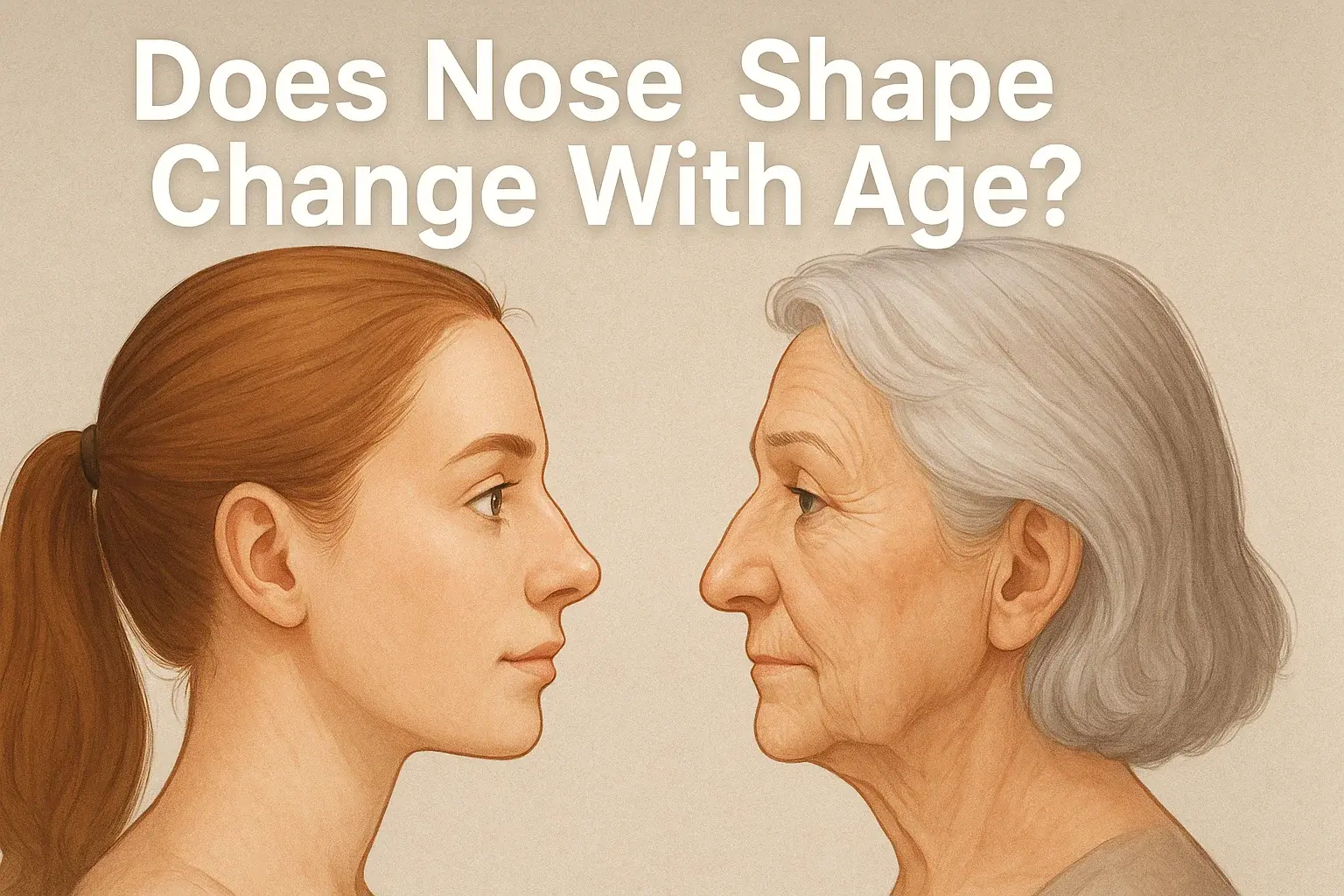 do nose shape change with age​