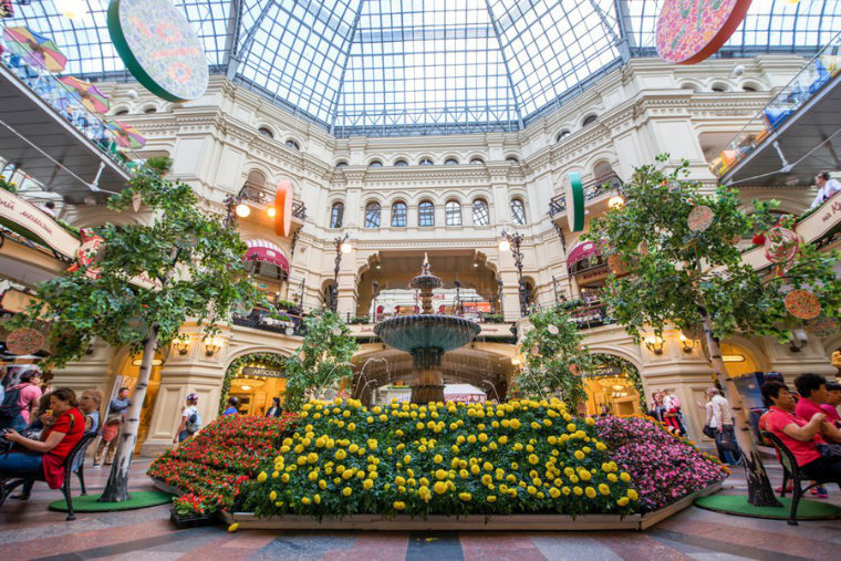 Luxury Louis Vuitton shop inside the famous Gum shopping mall in