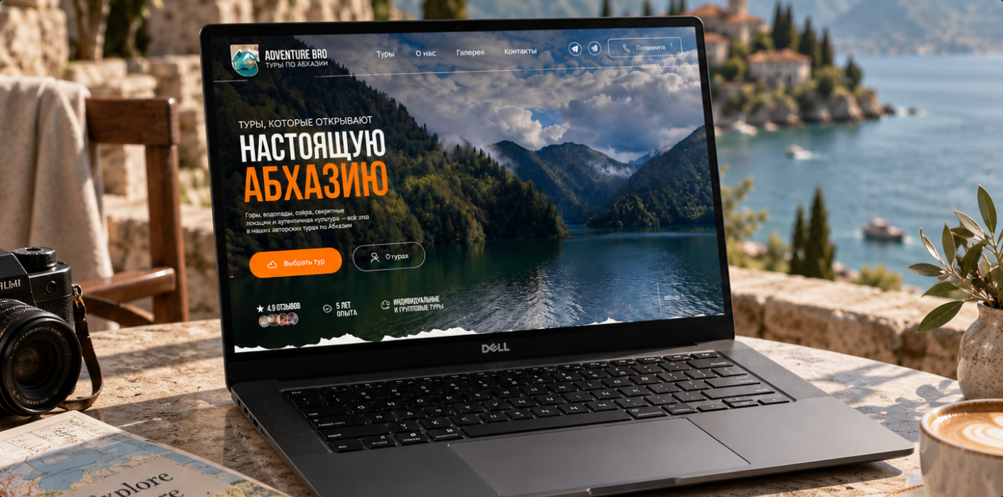 Adventure Bro: фрагмент сайта 1