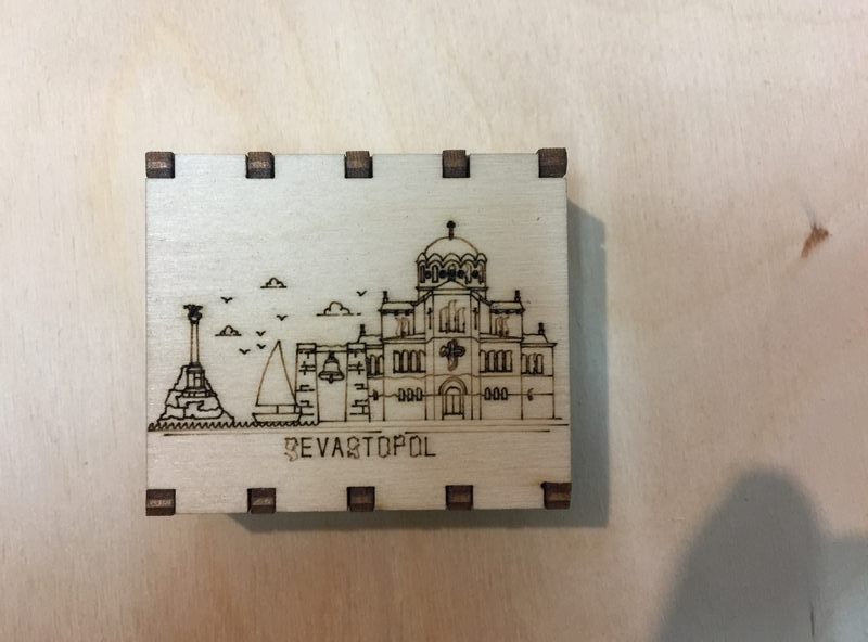 Спички сувенирные на магните города России - Севастополь 