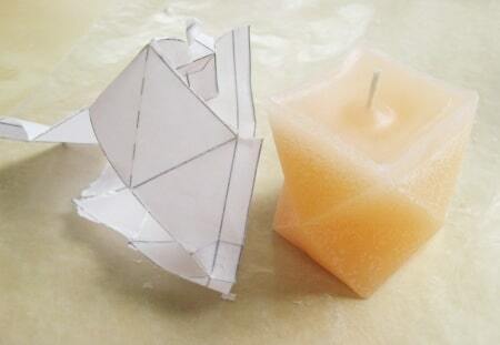 Оригами свеча