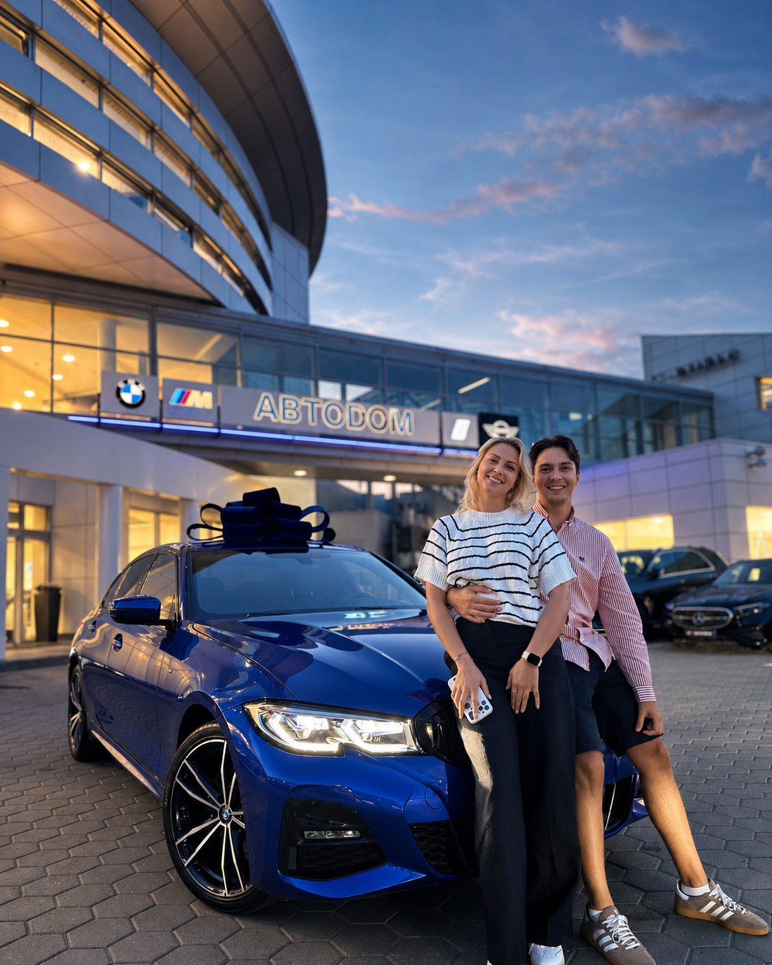 Client with a BMW 3 Series