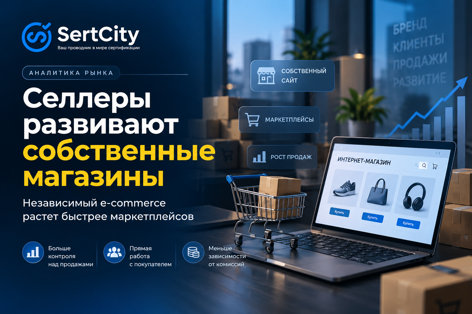 Селлер развивает собственный интернет-магазин на фоне роста независимого e-commerce в России в 2026 году