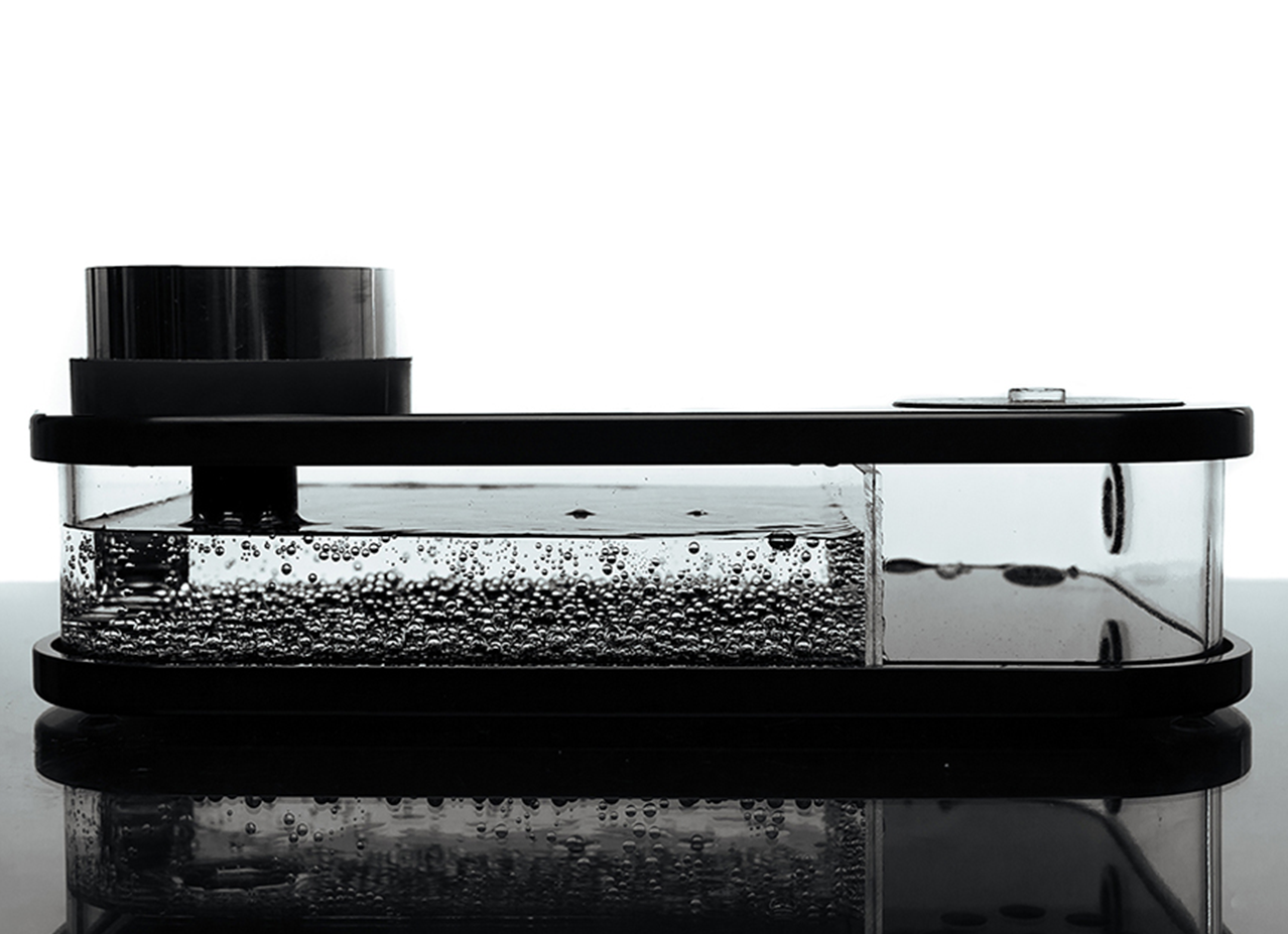 Дизайнерский плоский кальян Nanosmoke Premium с заказным корпусом из акрилового камня (фрезеровка)