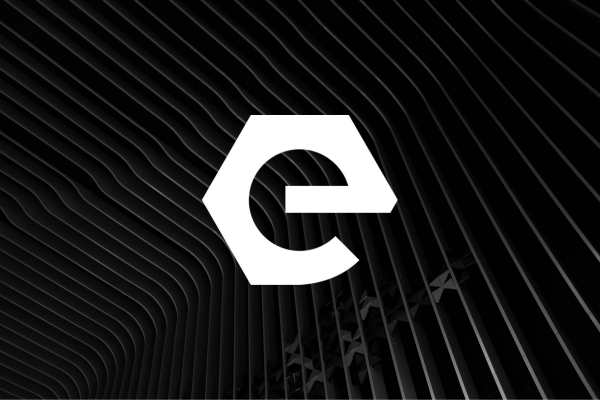 Geometric letter E logo — modern brand mark design for tech company by Leragraphics